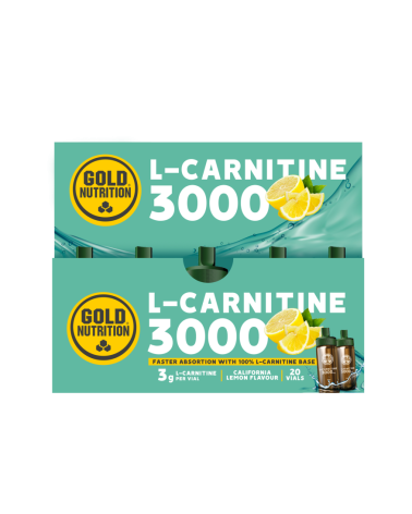 L-Carnitine 3000 Mg Limão 20 Frascos Gold Nutrition