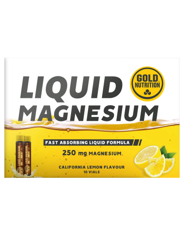 Liquid Magnesium 250mg  10 Frascos Gold Nutrition