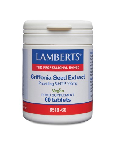 Extracto de Sementes de Griffonia (5-HTP - 100mg) 60 Comprimidos Lamberts