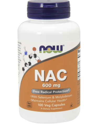 Nac-Acetyl Cysteine 600 mh 100 Cápsulas NOW