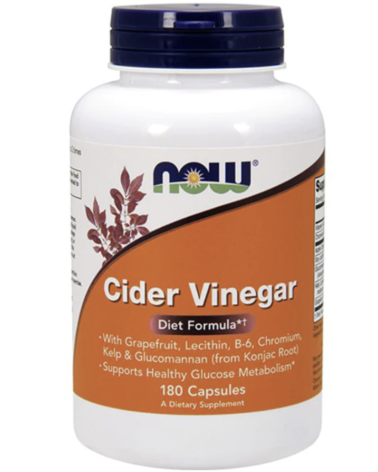 Apple Cider Vinegar 450 mh 180 cápsulas NOW