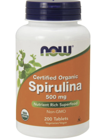 Spirulina 500 mg 200 Comprimidos NOW