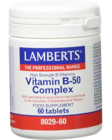 Vitamina B-50 Complex 60 Comprimidos Lamberts