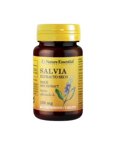 Extrato seco de Sálvia 150 Mg. 60 Comprimidos Nature Essential