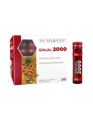 Ginjal 2000 - Ginseng + Geleia Real 2000 20 Ampolas Marnys