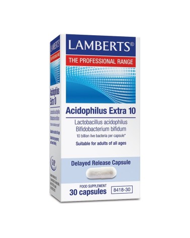 Acidophilus Extra 10 (10000 Milhões Por Cáps.) Lamberts