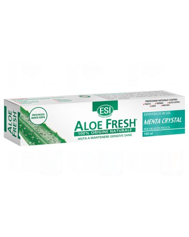 Gel Dentífrico Aloe Fresh menta com Cristais 100 ml  ESI