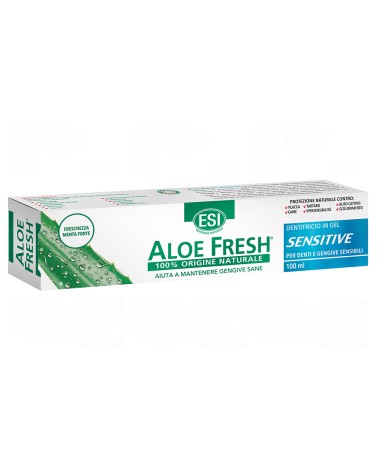 Gel Dentífrico Aloe Fresh Sensitive sabor a Menta 100 Ml. ESI