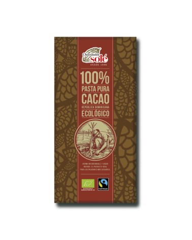 Cacao 100% Bio 100 Grs Solé