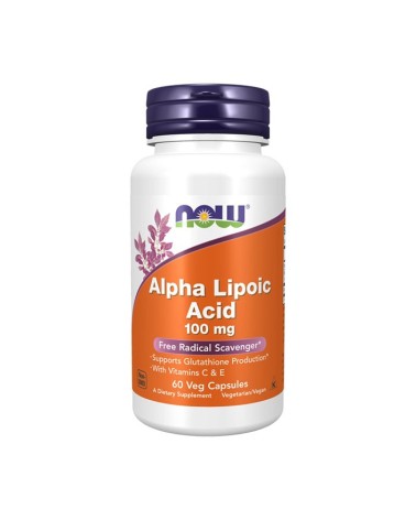 Ácido Alfa Lipóico 100 Mg 60 Cápsulas Now