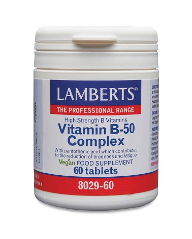 Vitamina B-50 Complex 60 Comprimidos Lamberts