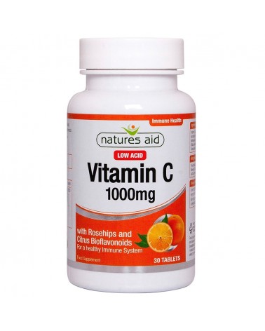 Vitamina C 1000 Mg Não Ácida (Low Acid) 90 Comprimidos Natures Aid