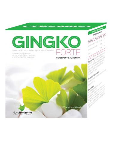 Ginkgo Forte 20 Ampolas Novo Horizonte