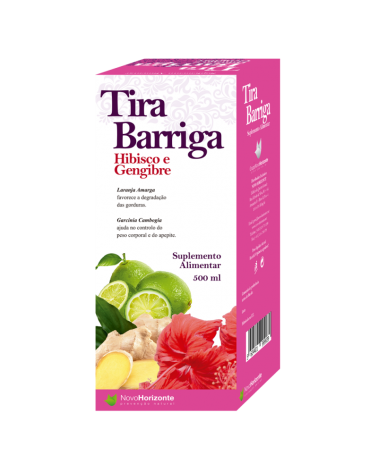 Tira Barriga (Hibisco + Gengibre) 500 Ml. Novo Horizonte