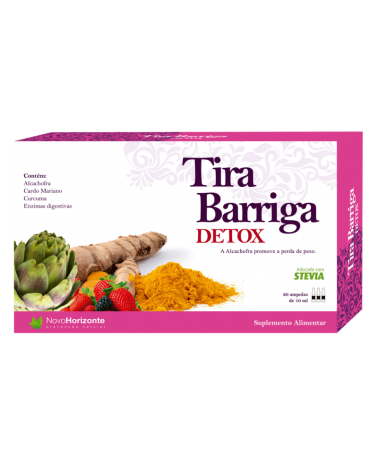 Tira Barriga Detox 20 Ampolas Novo Horizonte