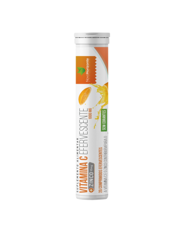 Vitamina C 1000 Mg + Zinco 10 Mg 20 Comprimidos Efervescentes Novo Horizonte