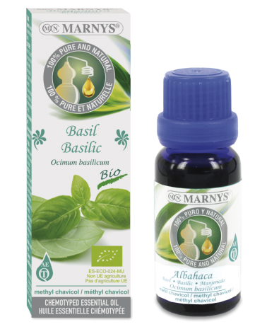 Óleo Essencial De Manjericão Bio (Ocimum Basilicum) 15 Ml. Marnys