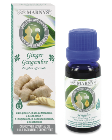 Óleo Essencial De Gengibre (Zingiber Officinale) 15 Ml. Marnys