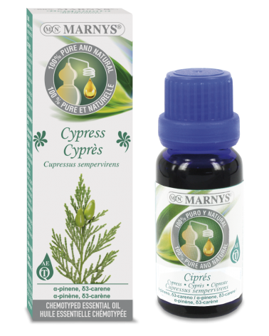 Óleo Essencial De Cipreste (Cupressus Sempervirens) 15 Ml. Marnys