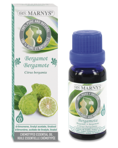 Óleo Essencial De Bergamota (Citrus Aurantium Bergamia) 15 Ml. Marnys