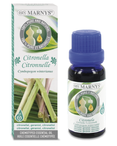 Óleo Essencial De Citronela (Cymbopogon Winterianus) 15 Ml. Marnys