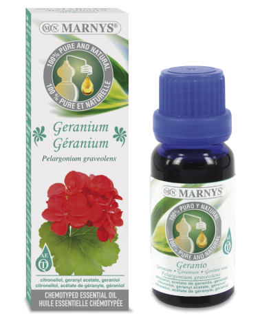 Óleo Essencial De Gerânio (Pelargonium Graveolens) 15 Ml. Marnys