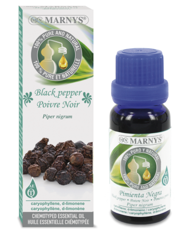 Óleo Essencial De Pimenta Negra (Piper Nigrum) 15 Ml. Marnys