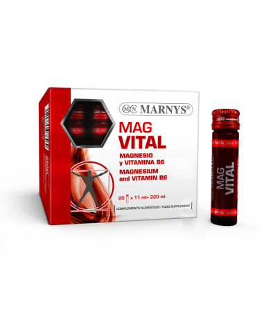 Magvital - Mágnesio + Vitamina B6 20 Frascos Marnys