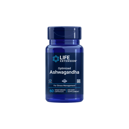Ashwagandha Optimized 60 Cápsulas Vegetais Life Extension