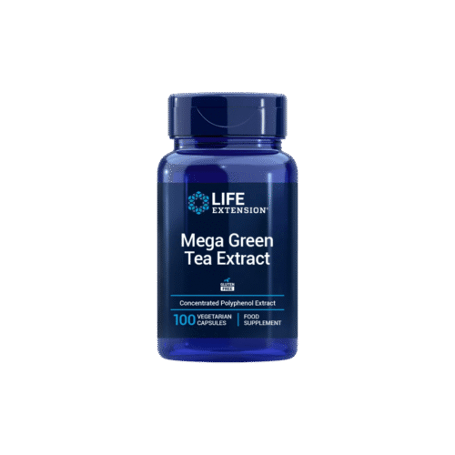 Mega Green Tea Extract Decaffeinated 100 Cápsulas Vegetais Life Extension