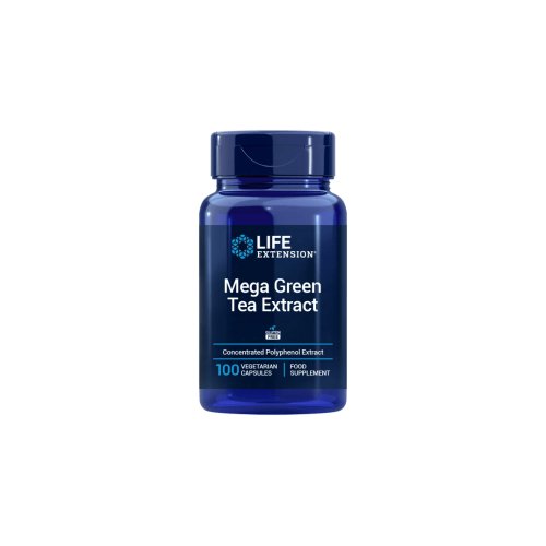 Mega Green Tea Extract Decaffeinated 100 Cápsulas Vegetais Life Extension