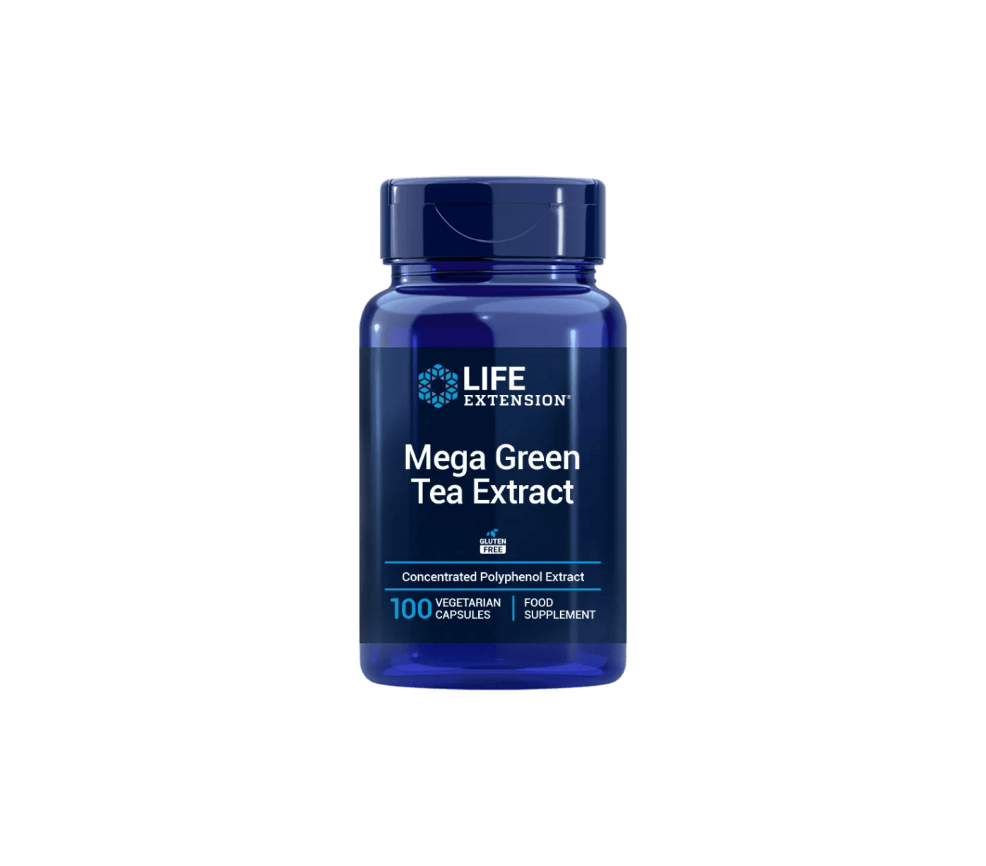 Mega Green Tea Extract Decaffeinated 100 Cápsulas Vegetais Life Extension