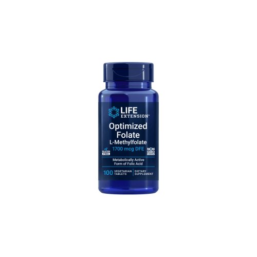 Optimazed Folate L-Methylfolate 1700 Mcg DFE 100 Comprimidos Life Extension