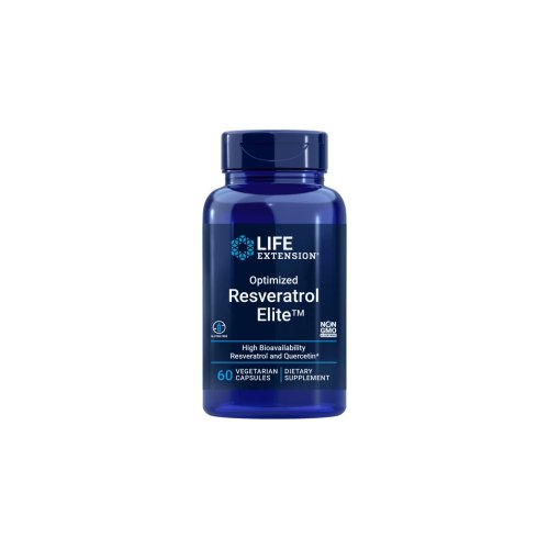 Resveratrol Elite Optimized 60 Cápsulas Vegetais Life Extension