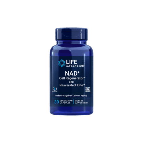 Nad+ Cell Regenerator And Resveratrol Elite 30 Cápsulas Vegetais Life Extension