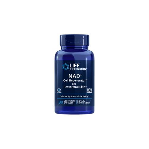 Nad+ Cell Regenerator And Resveratrol Elite 30 Cápsulas Vegetais Life Extension