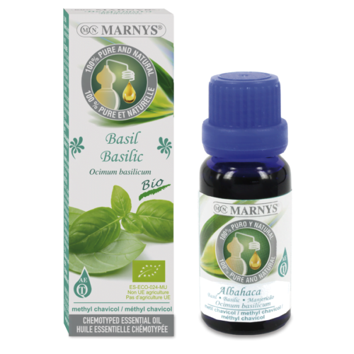 Óleo Essencial De Manjericão Bio 15 Ml. Marnys