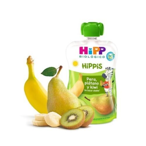 Puré De Pêra, Banana E Kiwi Bio 100 G Hipp