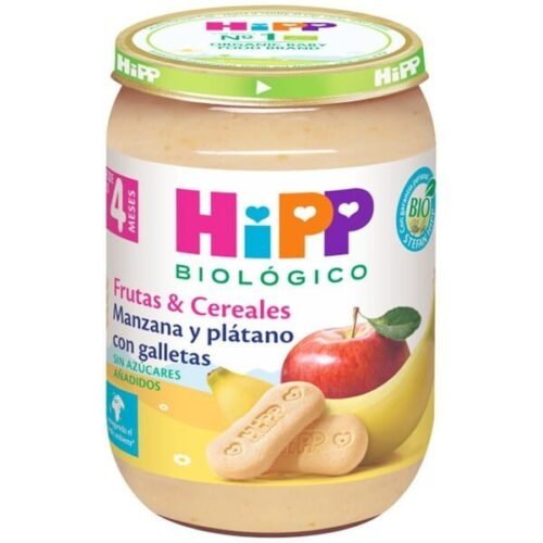 Puré De Maçã E Banana Com Bolachas Bio 190 G Hipp