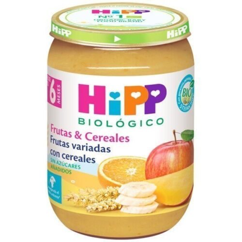 Puré De Frutas Variadas Com Cereais Bio 190 G Hipp