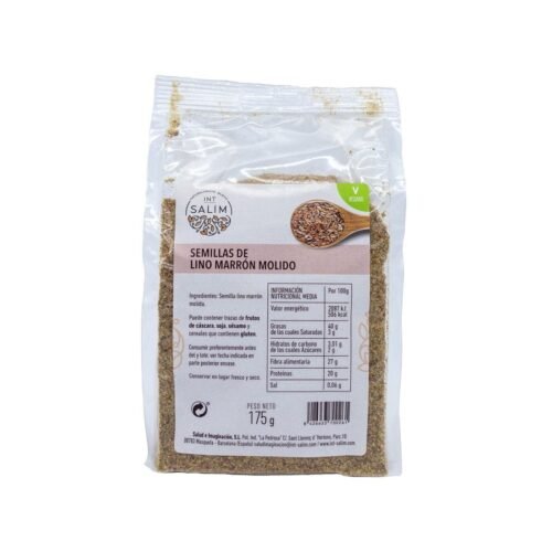 Sementes De Linho Castanho Moído 175G Int-Salim