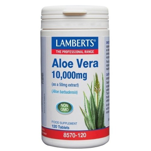 Aloe Vera 10,000 Mg 120 Comprimidos Lamberts