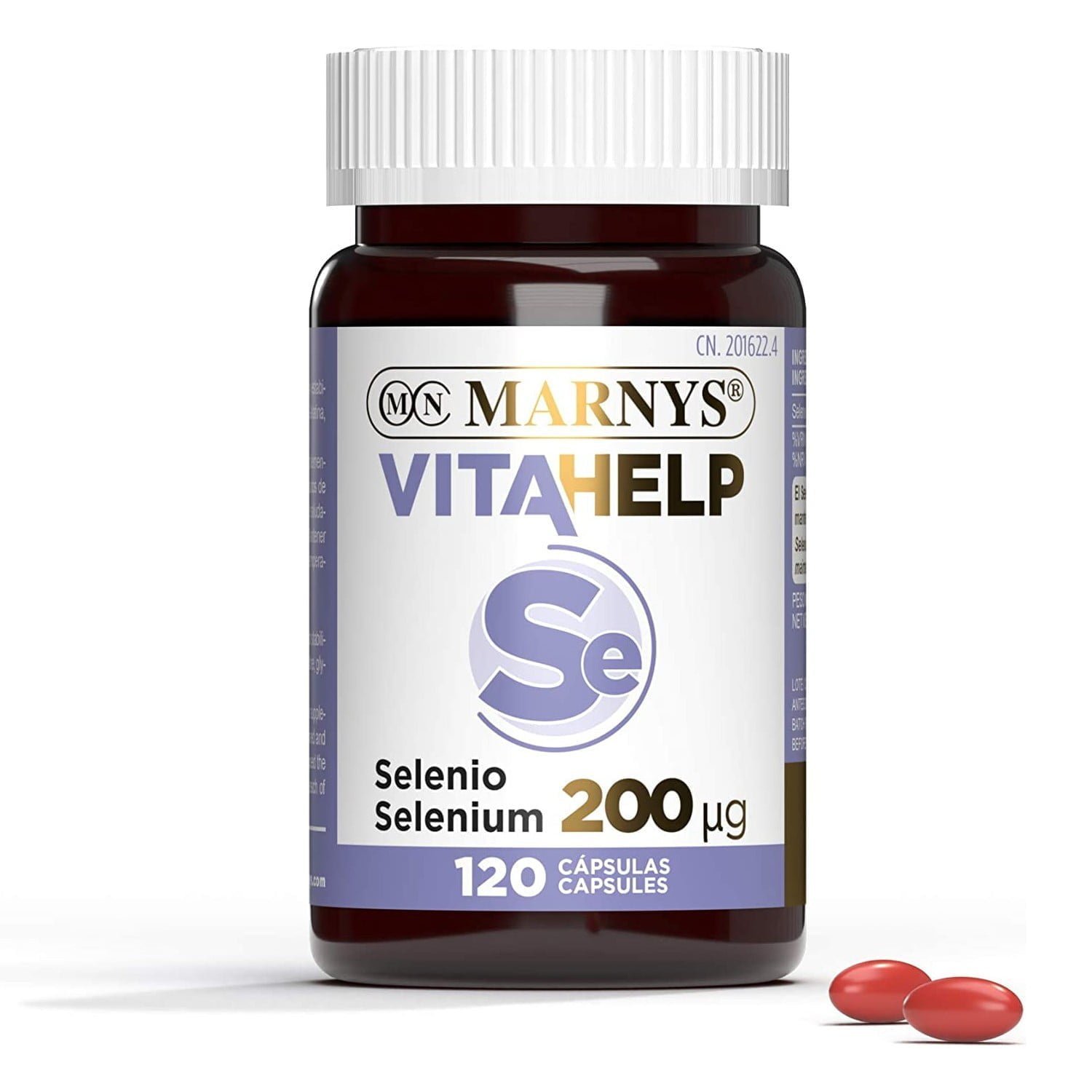 Selénio 200 μg Vitahelp 120 Cápsulas Marnys