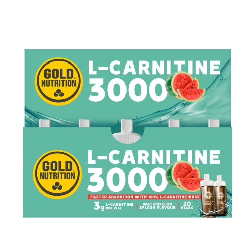 L-Carnitine 3000 Mg Melancia 20 Frascos Gold Nutrition
