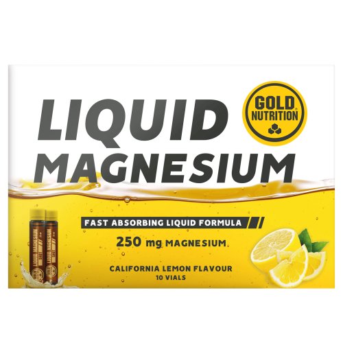 Liquid Magnesium 250mg  10 Frascos Gold Nutrition
