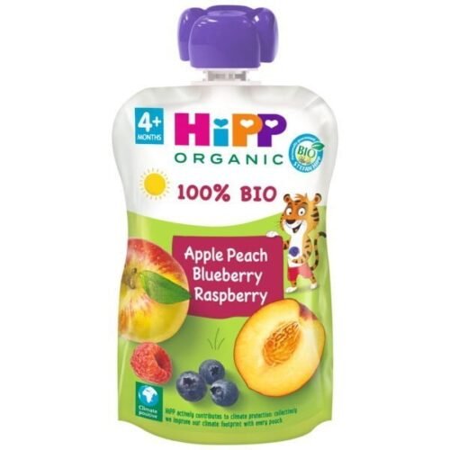Puré De Maçã, Pêssego E Frutas Do Bosque Bio 100 G Hipp