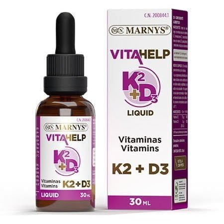 Vitamina K2+D3 Líquida Vitahelp 30 Ml. Marnys