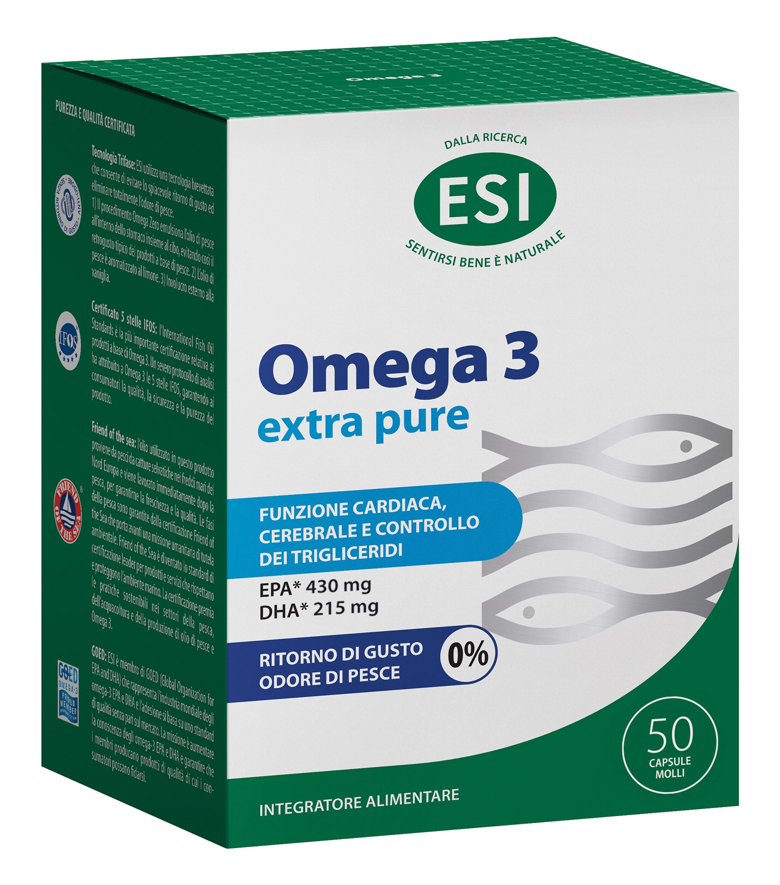 Ómega 3 Extra Pure 50 Cápsulas ESI