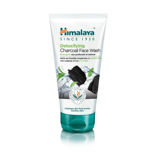 Gel de limpeza facial Detox com Carvão vegetal e Chá verde 150 Ml Himalaya
