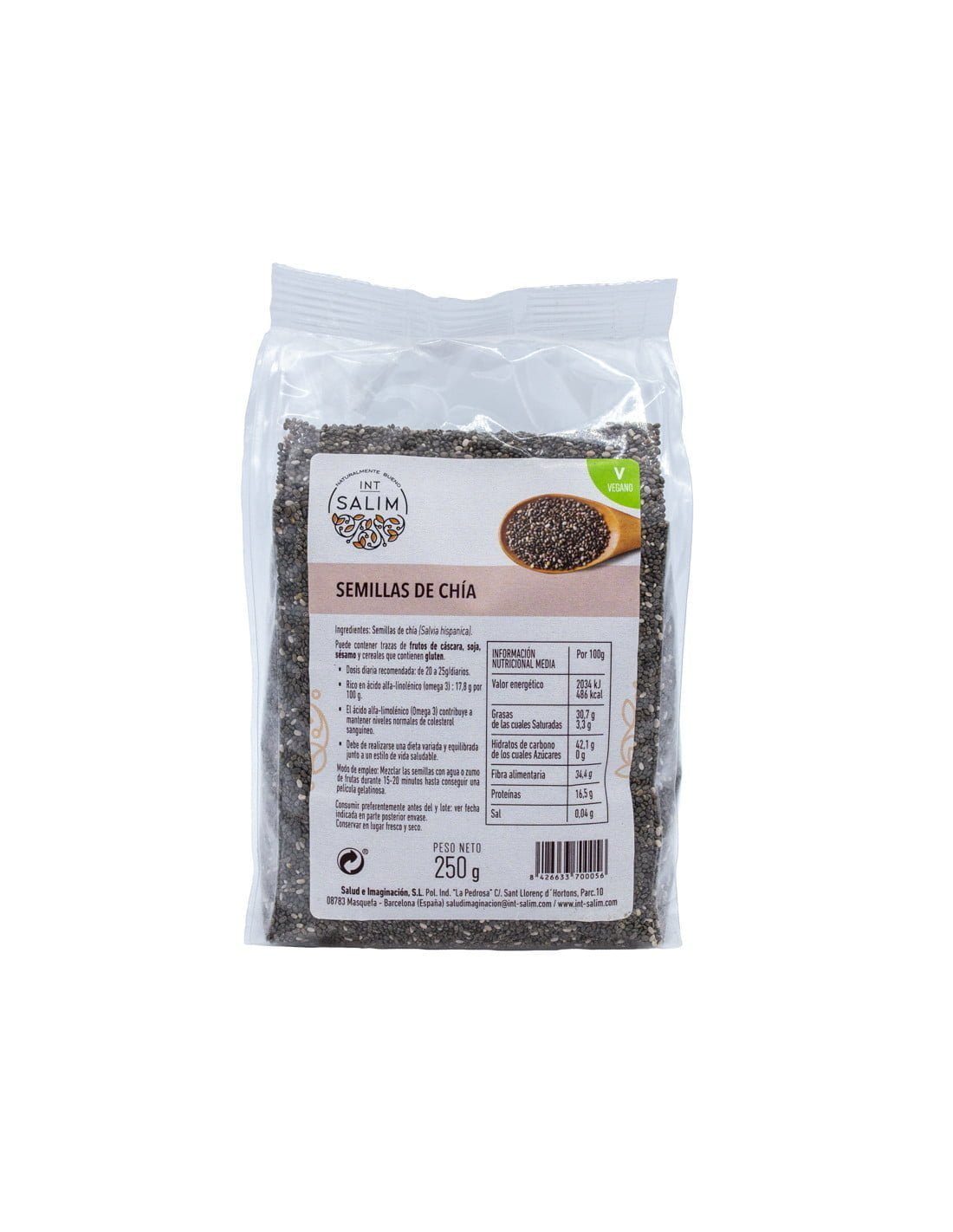 Sementes de Chia 250G Int-Salim